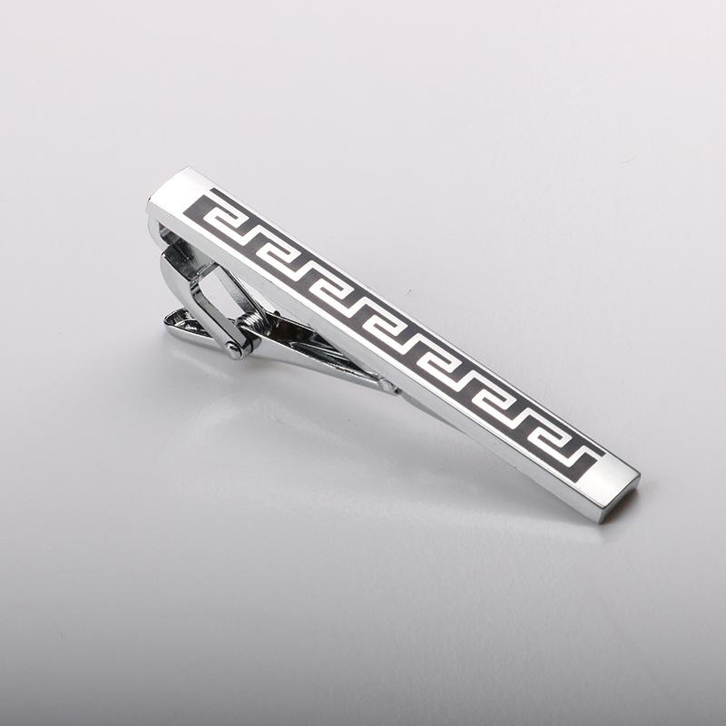 Tie Clip Brushed Collar Clip Men'S Formal Business Gold Silver High-End Metal Clip