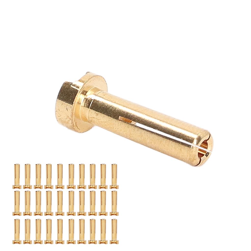 30Pcs Banana Plug Connectors Brass High Accuracy Standard RC Battery Wire Plug 4mm