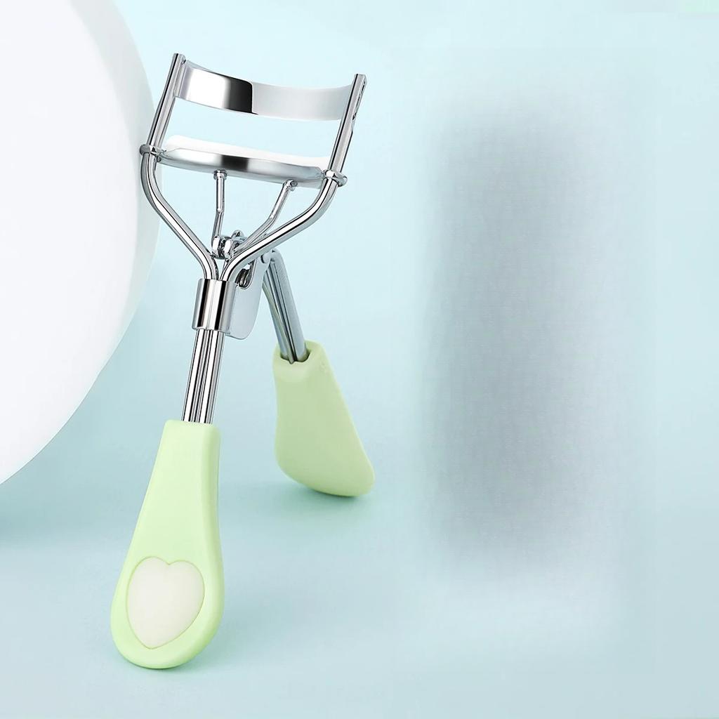 Portable Eyelash Curler with 15 Silicone Pads and Stainless Steel Eyelash Curler, Used for Eyelash Extension and Curling Tools
