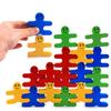 16pcs 3D Children Constructing Blocks Balance Villain Montessori Toys ideal for Early Learning Fine Motor Abilities Present