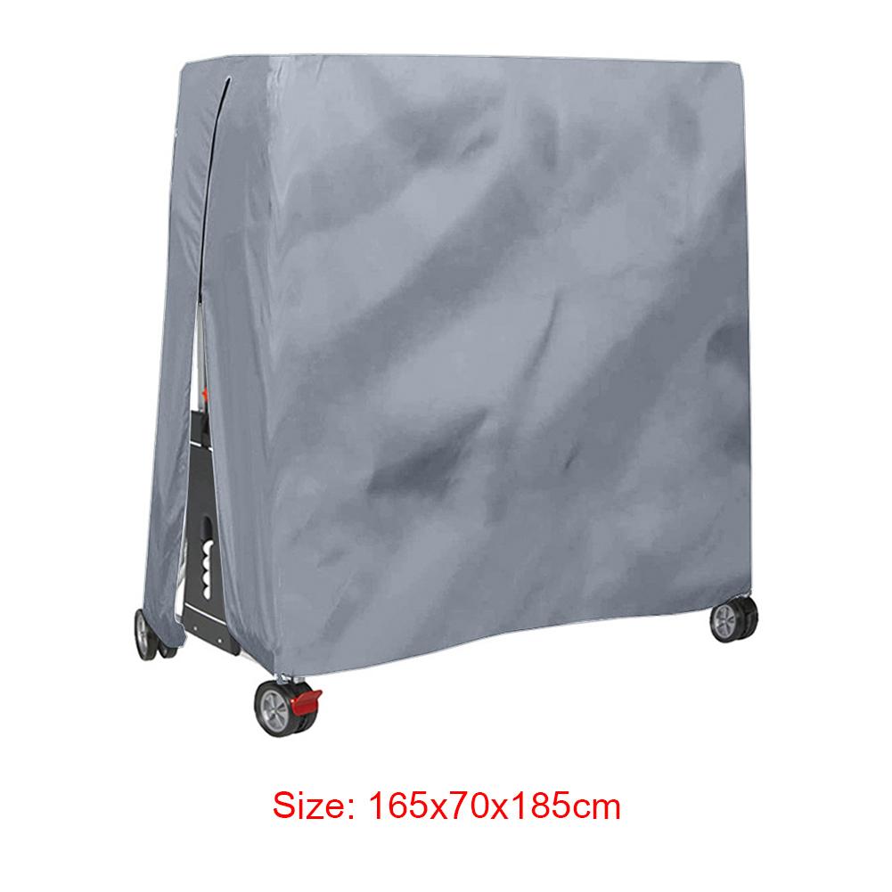 Ping Pong Table Storage Cover 210D Waterproof Dustproof Table Tennis Table Cover with Zipper Oxford Fabric for Indoor Outdoor