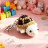 Adorable Turtle Keychain, Handmade Crocheted Miniature Turtle Plush Toy Hanging Bag Charm Ornament