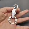 1Pc Stainless Steel Keychain  High-Grade Keyring Personalized Car Buckle