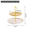 Ceramic Two-Tier Fruit & Cake Stand