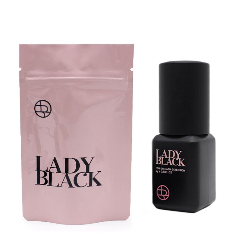 

1 Bottle Lady Black Glue Fake Eyelash Extension 1s Fast Dry Long Lasting Makeup Tool Korea Beauty Strong Adhesive Waterproof