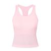 LU Women's American-Style Ribbed Yoga Tank Top with Bra Pads - New Summer Collection
