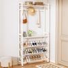 Compact Shoe & Clothes Rack for Dorm or Rental Spaces - Multi-Layer Narrow Design