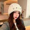 Winter Warm Women's Knitted Wool Hat Cute Kitten Versatile Ear Protection Student Fashion Hat