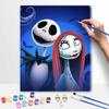 Disney Oil Painting Jack and Sally Painting Art Handmade Diy Painting Home Decoration Gift