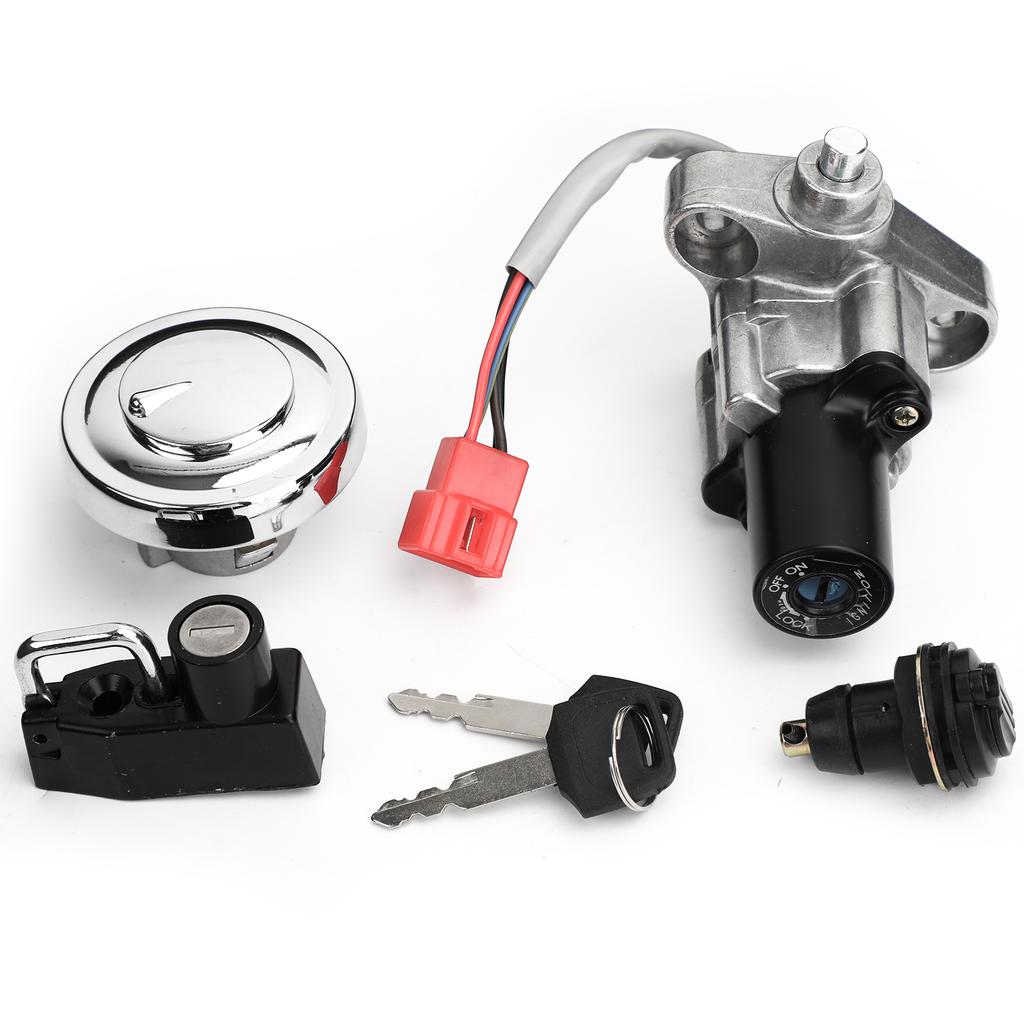 Ignition Switch Tank Cap Helemt Lock Set For Yamaha V-Star 650 & 1100 1998-2017