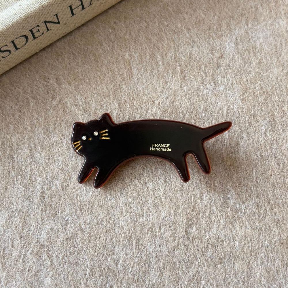 Kitten Cat Shaped Hair Clip Acetic Acid Cute Side Clip Cute Animals Hairpin  Female