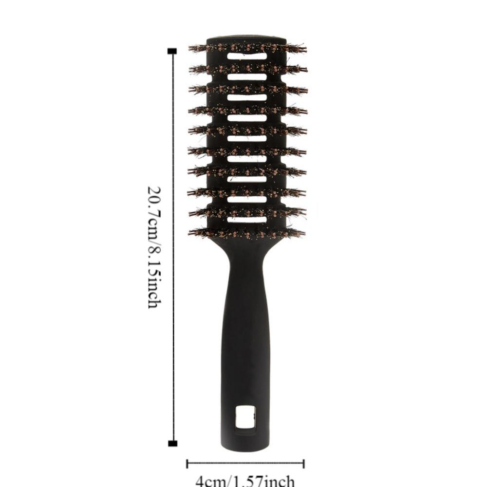 Anti Static Soft Boar Bristles Comb Professional Detangling Hair Brush Scalp Massage Comb  Salon