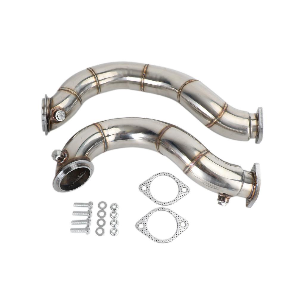 3 Inch Stainless Steel Exhaust Downpipe Pipes Compatible for BMW N54 2007-2011 335i E90 E92