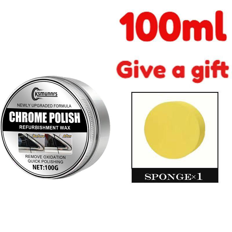 

1pc 100g Automotive Chrome Plated Parts Restoration & Polishing Cream - Scratch Remover for Car Door Handles, Window Frames, Log