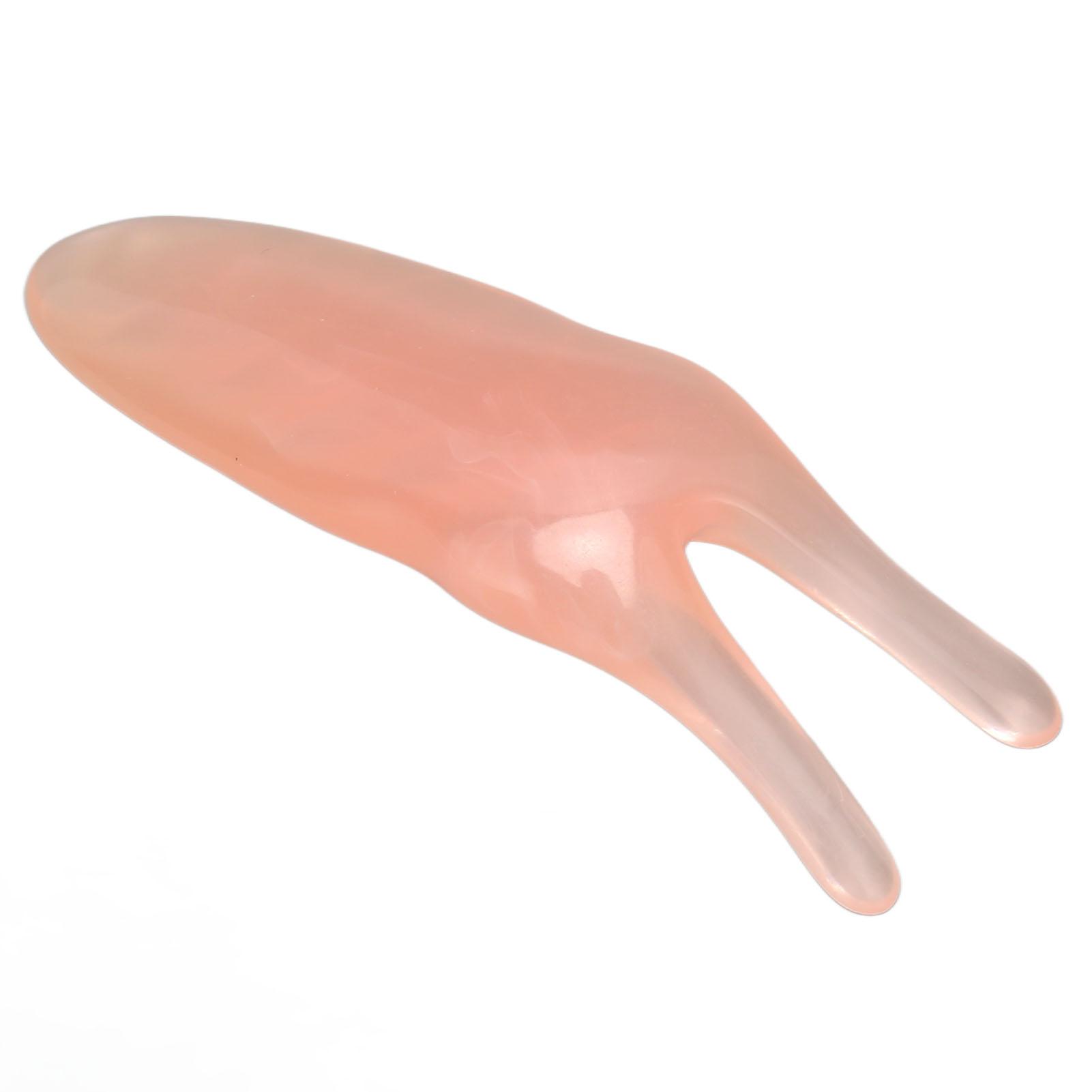 

Массажный инструмент для лица Гуаша с закругленными углами, узкий инструмент для скребкового массажа носа для леди в розовом цвете розовый