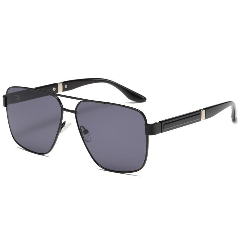 UV Protection Double Bridge Metal Aviator Sunglasses - European & American Style for Outdoor Sports & Driving
