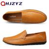 Genuine Leather Men Shoes Casual Italian Mens Loafers Moccasins Luxury Brand Formal Slip On Male Boat Shoes Zapatos De Hombre