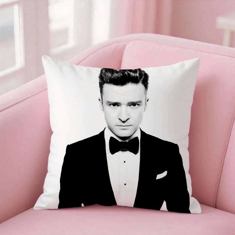 Singer Justin Timberlake Everything I Thought It Was Pillow Case Square Double-Sided Printing Short Plush Sofa Cushion Cover