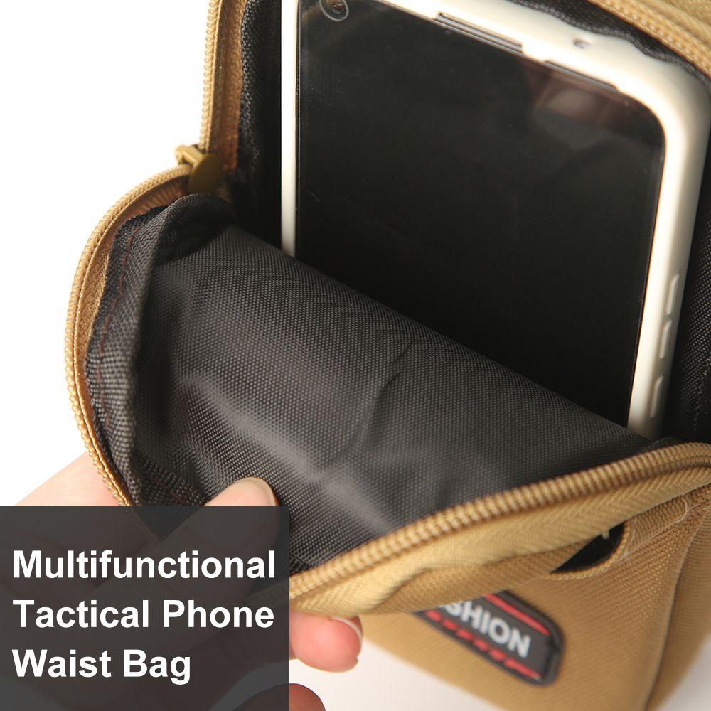 Layer Travel Camping Men Phone Pouch Waist Fanny Pack Belt Bag Fanny Waist Pack Mobile Phone Bags