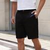 Herren Frühling und Sommer Anzugshorts Lässige Mittellange Hosen, Fünfviertellange Hosen