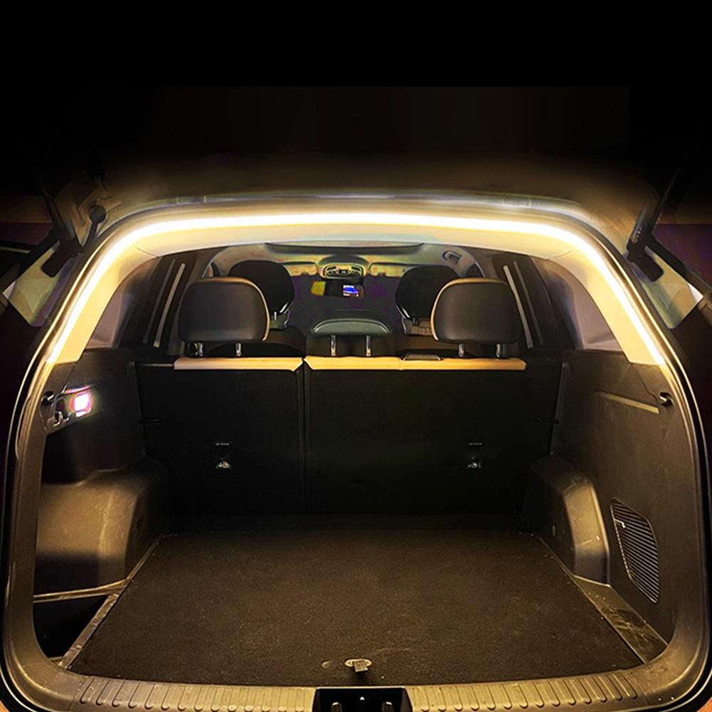 2/4M LED Car Trunk Light Strip No Drilling Dynamic Flowing Light Strip Car Trunk Ambient Lighting Strip for Truck Trunk Decor