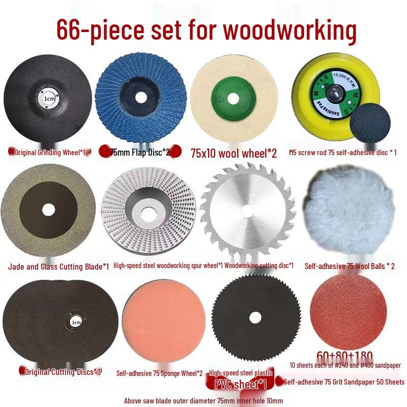 Mini 76mm (3") Angle Grinder Blade: Metal Grinding & Polishing Disc, Cutting Wheel 10mm Arbor.