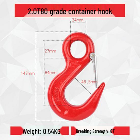 Universal Swivel Clevis Hook for Hoist Crane Rigging and Lifting