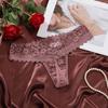 Low Waist Lace Flower Women Thong Sheer Lace T-Back Panties Fashion Sheer Mesh Lace Briefs  Ladies