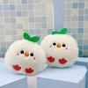 Versatile Plush Green Leaf Chick Keychain: Unisex Charm, Couple Pendant, Backpack Accessory, Chicken Doll, Bouquet Accent.