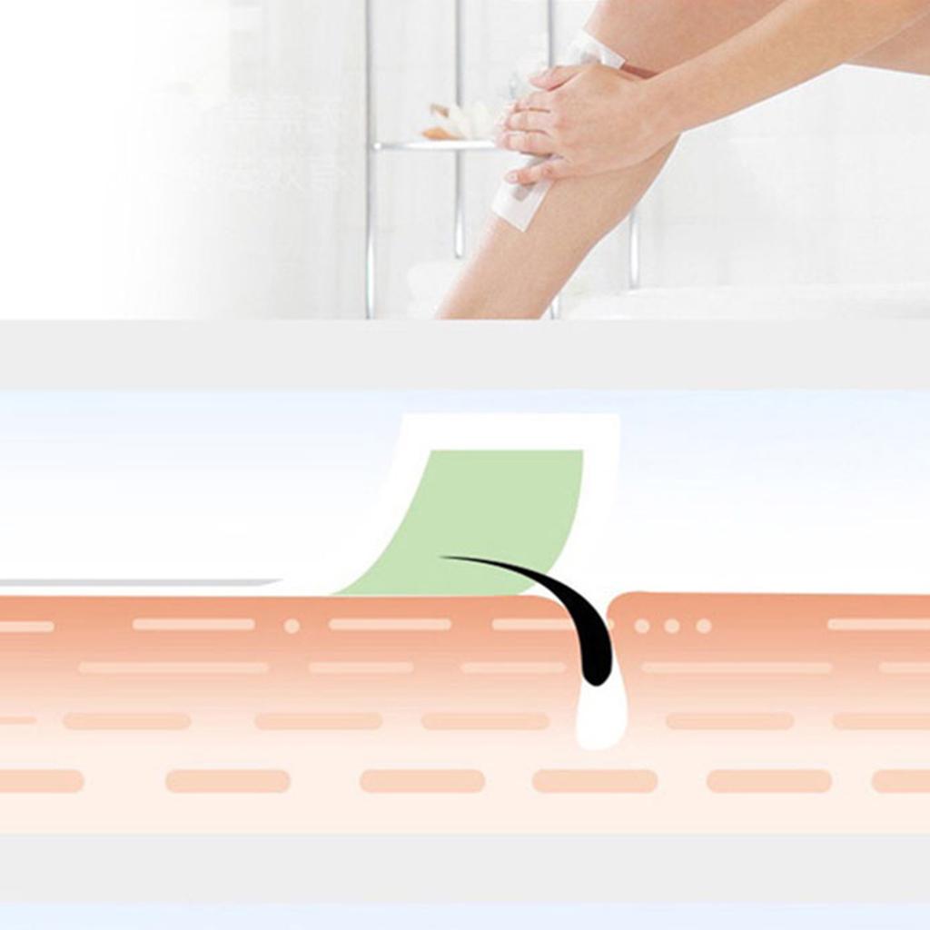 Hair Removal Wax Paper 2 Sided Handy Bikini Line Face Leg Armpit Body Gentle Sticker