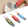 3 Pcs Cup Lid Cleaning Brush Multifunctional Bottle Cleaning Brush for Home Kitchen Blue Pink Green