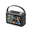40W High-power Subwoofer F58 7-inch High-definition Screen Karaoke Bluetooth Speaker Lyrics Display Music Video Player TF