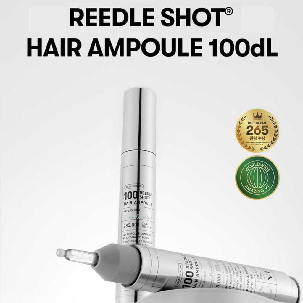 VT COSMETICS PDRN Reedle Shot Ampolla per Capelli 100dL (15 ml) - Rivitalizzazione Avanzata di Capelli e Cuoio Capelluto — Potenziata da PDRN e Multi-Peptidi