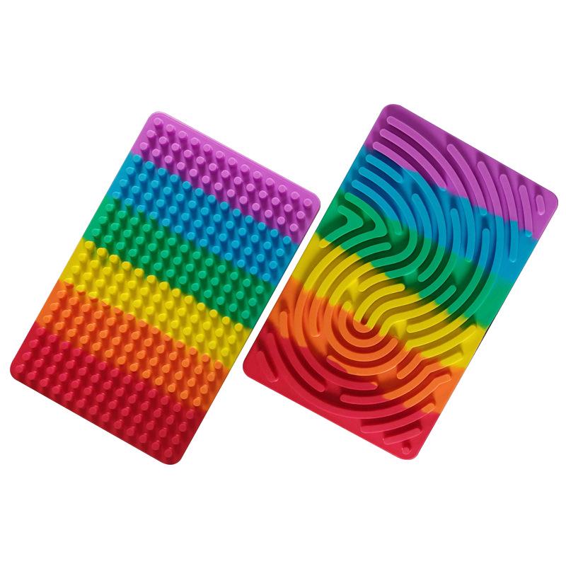 Children's Educational Silicone Sensory Puzzle Board - Twist & Learn Activity Toy