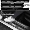 Universal 3D Carbon Fiber Car Door Sill Protector Stickers For Opel Corsa D Astra Insignia Mokka Adam Combo OPC Vauxhall Vectra