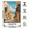 Vintage Metal Wall Sign Malta Street Scene Retro Decor 30x20cm