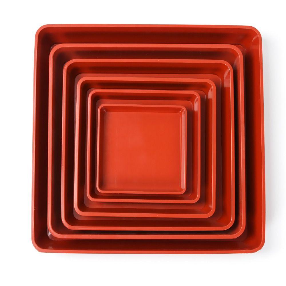 1Pcs Garden Square Flower Pot Plant Saucer Drip Trays Indoor Outdoor Plastic Tray Saucers