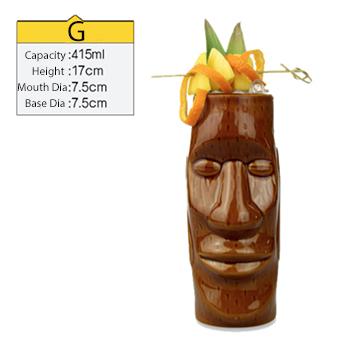 Tiki Mug Tiki Tumblers Ceramic Hawaiian Party Mugs Glasses
