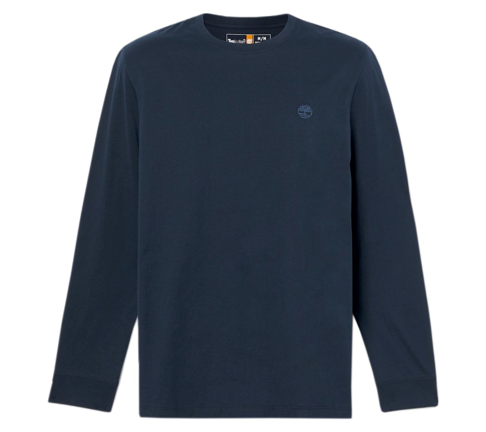Timberland Logo LS Tee - Herren Langarm T-Shirt Bio-Baumwolle Blau TB0A2FQD-Z02 ORIGINAL S