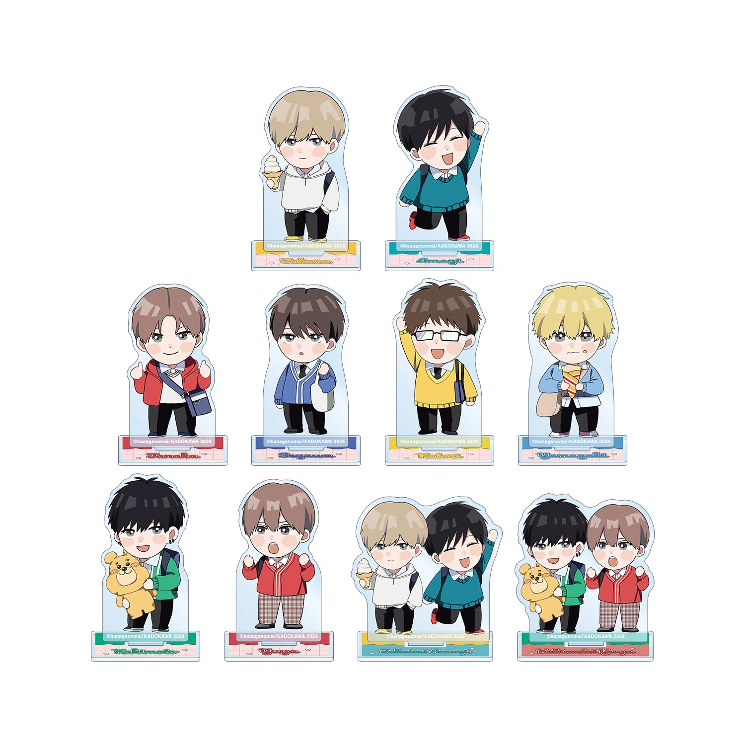 

и и от Mai оригинальные иллюстрации чиби после школы торговая акриловая коробка из 10 Такаёси-кун Амаги-кун Друзья моего брата Ханагено,