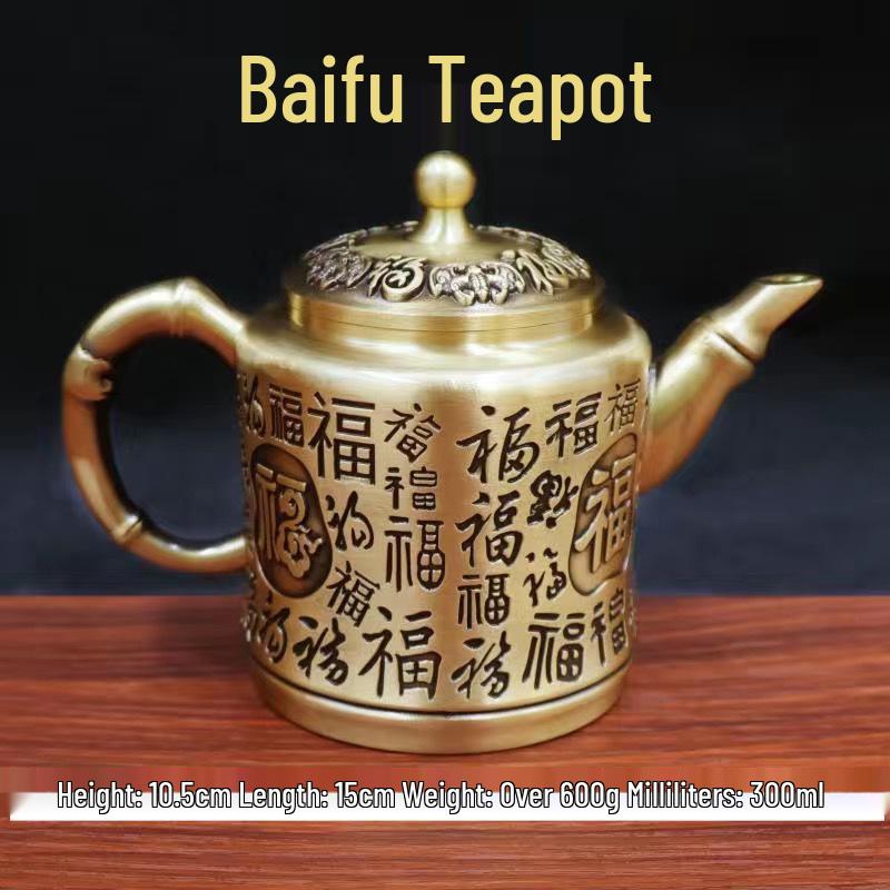 

Китайский набор из латуни для вина и чая: Дизайн Дракона и Феникса