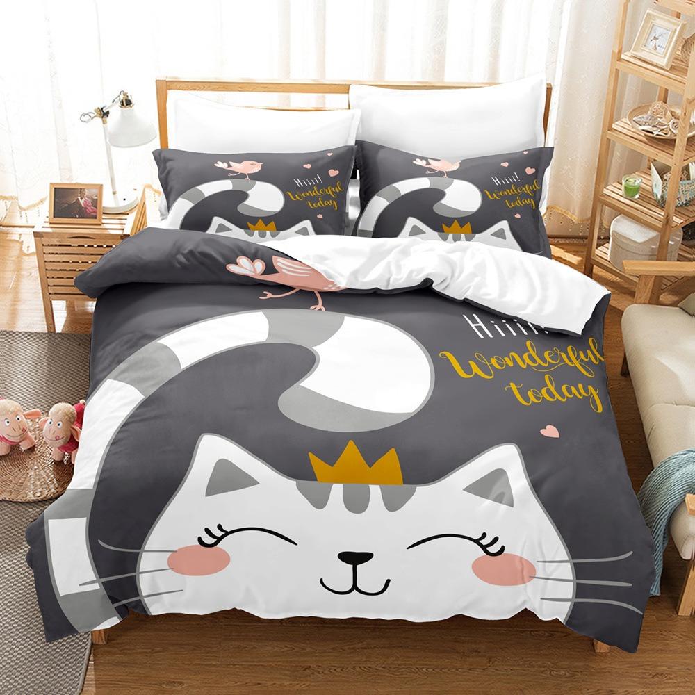 Fashion Technology Printing, 3D Digital Printing, Bedding, Duvet Covers, Pillowcases, Three-piece Sets