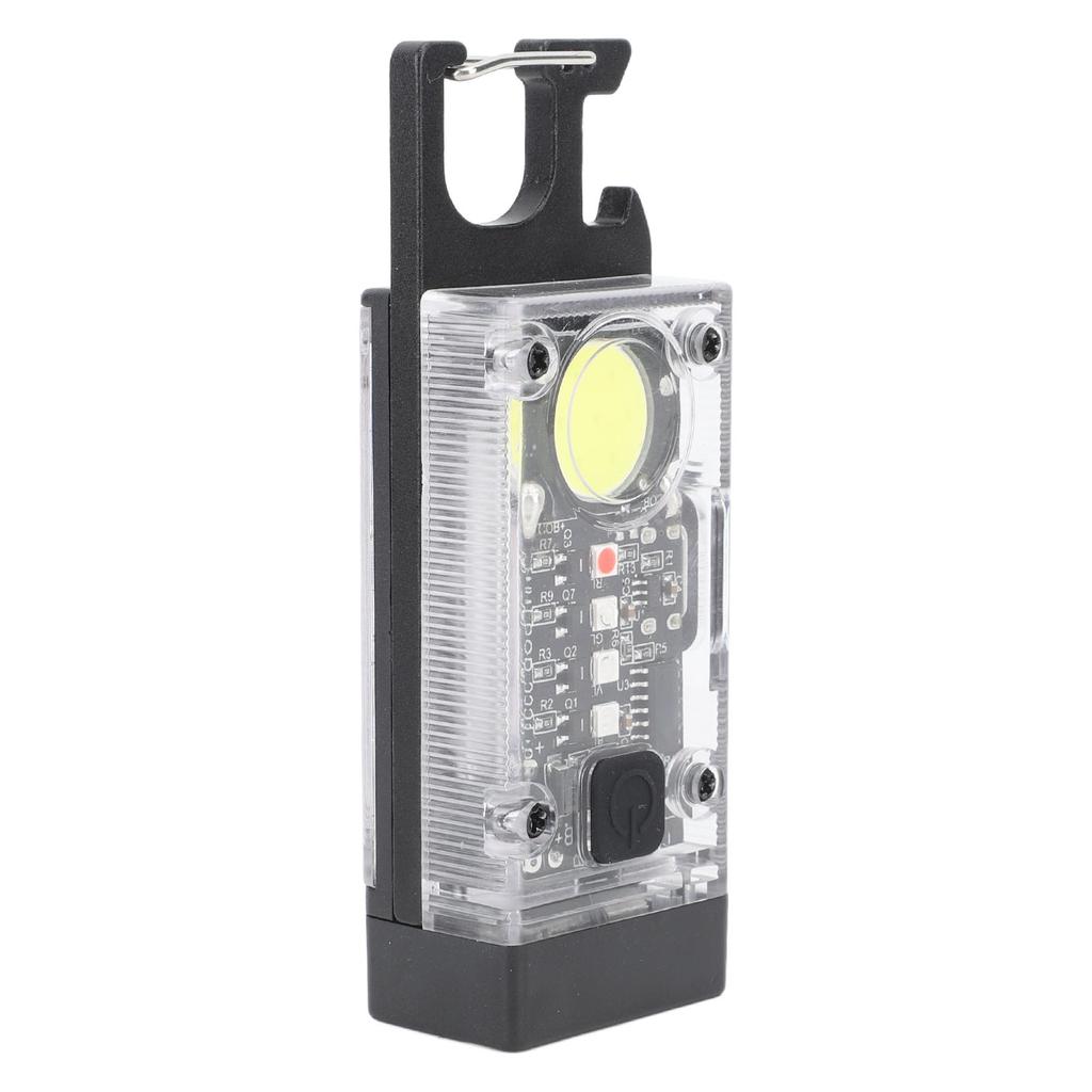 Mini Torcia LED COB Ricaricabile USB Piccola Portatile Tascabile Portachiavi Luce da Lavoro Base Magnetica
