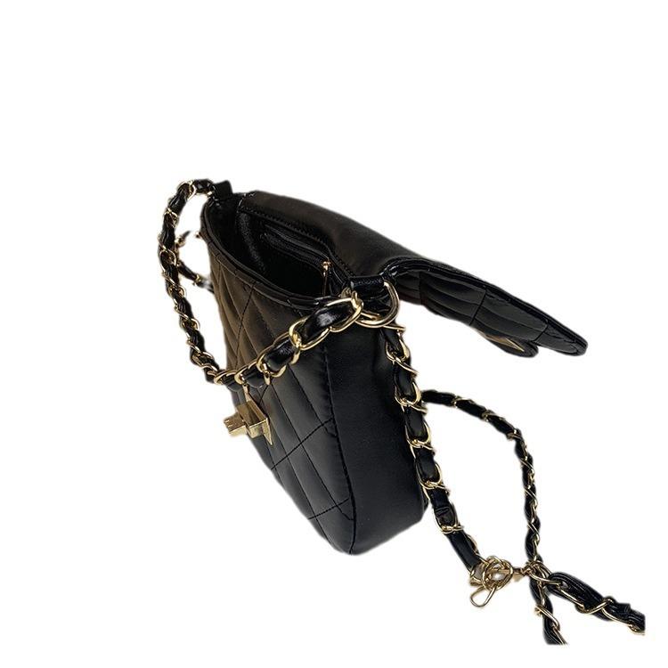 Small Bag for Women Korean Fashion Diamond Chain Bag Casual Versatile Mini Bag One-shoulder Crossbody Bag