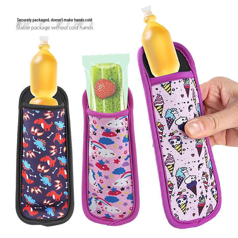 Colored Holder Sleeve for Reusable Ice Pops