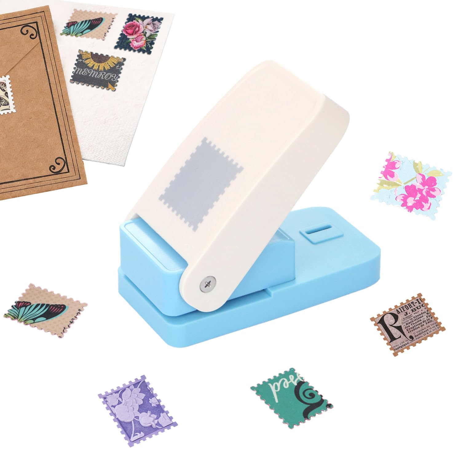 

abzdfty Craft Punch Ticket Punch Rectangular Scrap Paper Craft Handcraft Manual Lightweight Multi-purpose High Durability 25.4*21.1mm