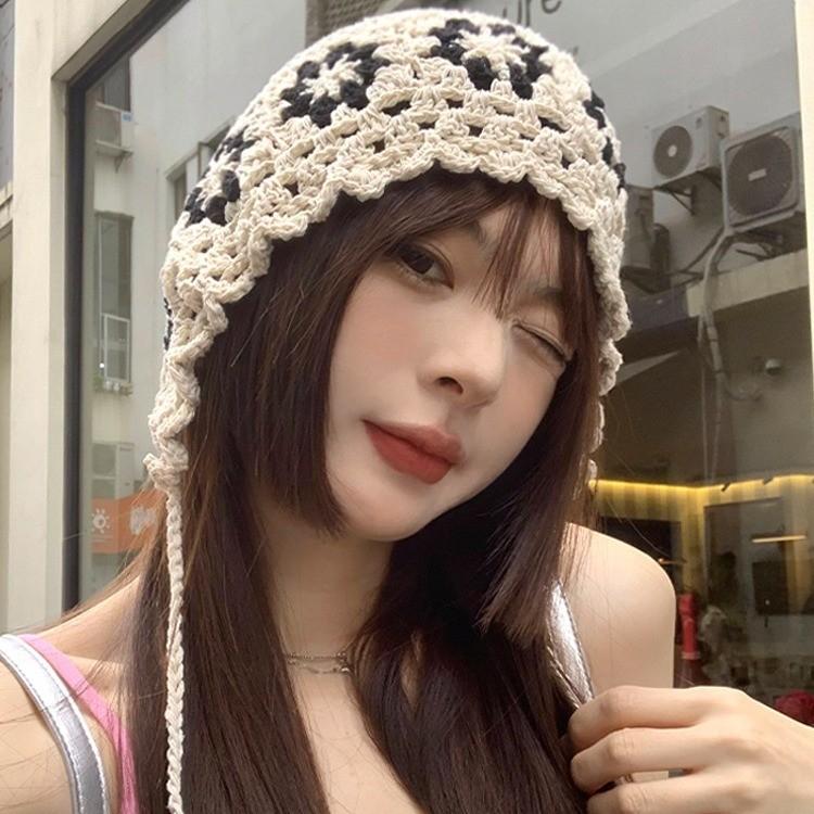 Stylish Handwoven Knitted Fisherman Hat For Women Summer Lightweight Cute Headwear