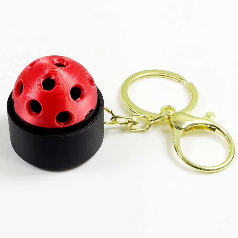 3D Tisk Sportovní Míč Clicker Klíčenka Basketbal Fotbal Tlačítko Fidget Hračka Kapesní Decompresní Nástroj Pro Stres