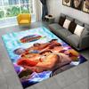Retro Street Fighter Games Cartoon Carpet Rug for Bedroom Living Room Sofa Playroom Doormat Home Decor,Kid Area Rug Non-slip