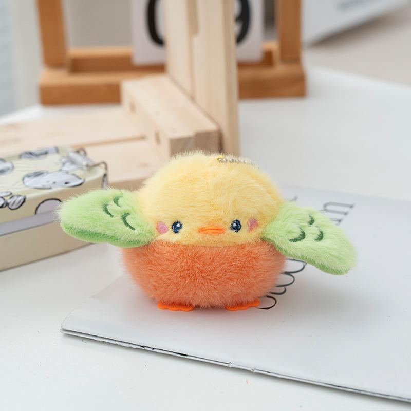 

Cute Soft And Realistic Parrot Plush Toy With For Collectors And Lovers Bird 8cm помаранчевий